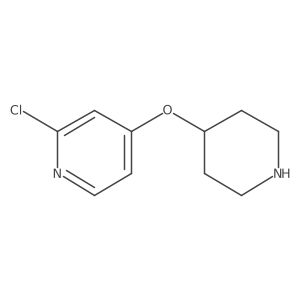 2-Chloro-4-(piperidin-4-yloxy)pyridine Structure