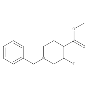 Methyl 1-benzyl-3-fluoropiperidine-4-carboxylate结构式