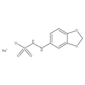 Sodium N-(1,3-benzodioxol-5-yl)hydrazine-N'-sulphonate Structure