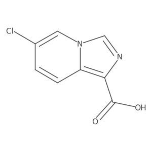 6-Chloroimidazo[1,5-a]pyridine-1-carboxylic acid结构式
