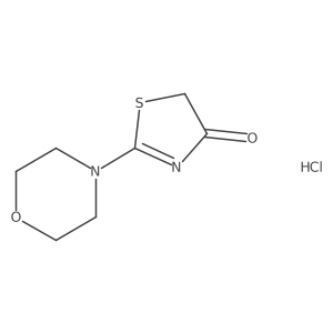 2-Morpholin-4-yl-thiazol-4-one hydrochloride结构式