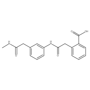 2-(2-((3-(2-(Methylamino)-2-oxoethyl)phenyl)amino)-2-oxoethyl)benzoic acid结构式