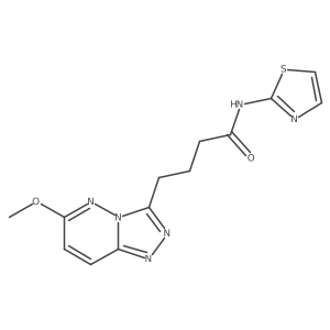 4-(6-methoxy-[1,2,4]triazolo[4,3-b]pyridazin-3-yl)-N-(thiazol-2-yl)butanamide结构式