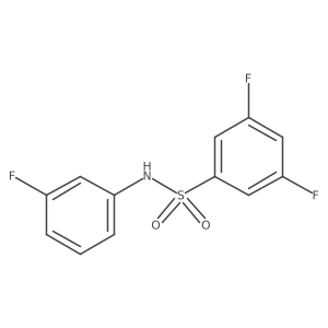 3,5-difluoro-N-(3-fluorophenyl)benzenesulfonamide Structure