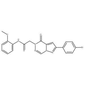 2-[2-(4-bromophenyl)-4-oxopyrazolo[1,5-d][1,2,4]triazin-5(4H)-yl]-N-(2-methoxyphenyl)acetamide Structure