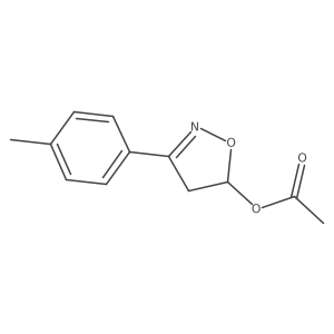 5-Isoxazolol, 4,5-dihydro-3-(4-methylphenyl)-, 5-acetate Structure