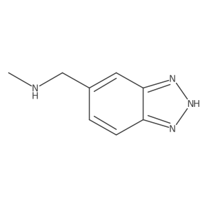 1-(2H-benzotriazol-5-yl)-N-methylmethanamine结构式