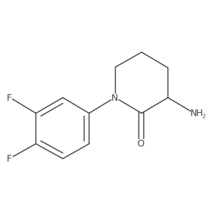 3-Amino-1-(3,4-difluorophenyl)piperidin-2-one Structure