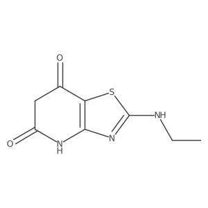 2-(ethylamino)-4H-[1,3]thiazolo[4,5-b]pyridine-5,7-dione结构式