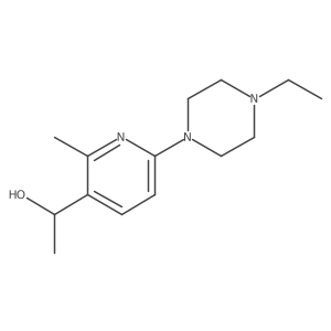 1-(6-(4-Ethylpiperazin-1-yl)-2-methylpyridin-3-yl)ethanol Structure