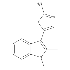 5-(1,2-dimethyl-1H-indol-3-yl)-1,3-oxazol-2-amine Structure
