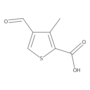 4-Formyl-3-methylthiophene-2-carboxylic acid Structure