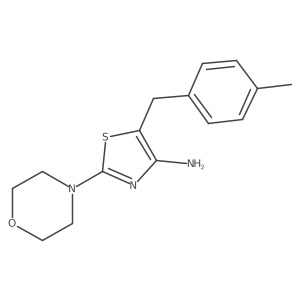 5-(4-Methylbenzyl)-2-morpholinothiazol-4-amine Structure