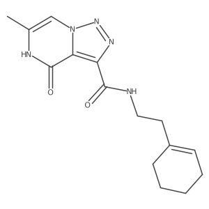 N-(2-cyclohex-1-en-1-ylethyl)-6-methyl-4-oxo-4,5-dihydro[1,2,3]triazolo[1,5-a]pyrazine-3-carboxamide Structure