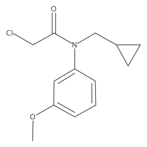 2-chloro-N-(cyclopropylmethyl)-N-(3-methoxyphenyl)acetamide Structure