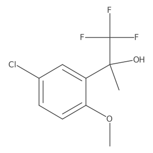 2-(5-Chloro-2-methoxyphenyl)-1,1,1-trifluoropropan-2-OL结构式