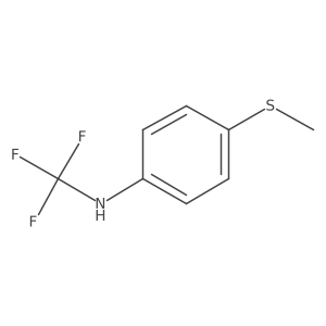 4-(methylthio)-N-(trifluoromethyl)aniline Structure