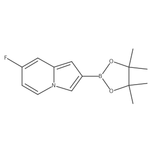 7-Fluoro-2-(4,4,5,5-tetramethyl-1,3,2-dioxaborolan-2-yl)indolizine Structure