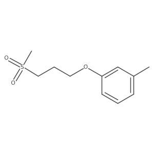 1-Methyl-3-(3-methylsulfonylpropoxy)benzene结构式
