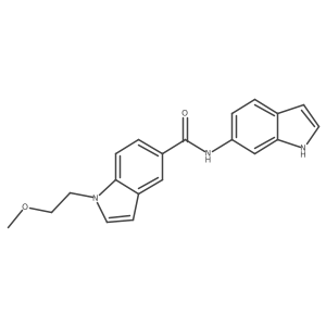 N-(1H-indol-6-yl)-1-(2-methoxyethyl)-1H-indole-5-carboxamide结构式