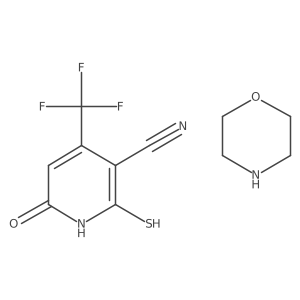6-Oxo-2-sulfanyl-4-(trifluoromethyl)-1,6-dihydropyridine-3-carbonitrile; morpholine Structure