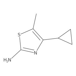 4-Cyclopropyl-5-methyl-1,3-thiazol-2-amine Structure