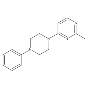 2-Methyl-4-(4-phenylpiperazin-1-yl)pyrimidine结构式
