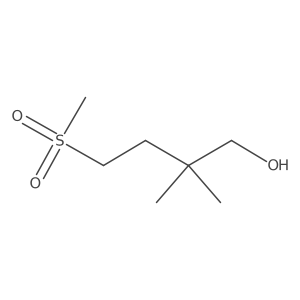 4-Methanesulfonyl-2,2-dimethylbutan-1-ol结构式