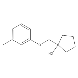 1-((m-Tolyloxy)methyl)cyclopentan-1-ol结构式
