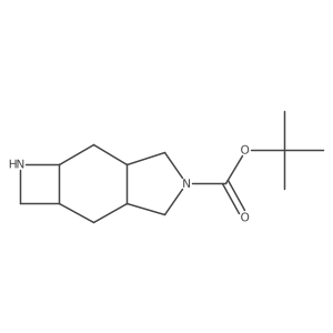 tert-butyl (2aS,3aR,6aS,7aS)-decahydro-1H-azeto[2,3-f]isoindole-5-carboxylate结构式