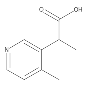 2-(4-Methylpyridin-3-yl)propanoic acid Structure