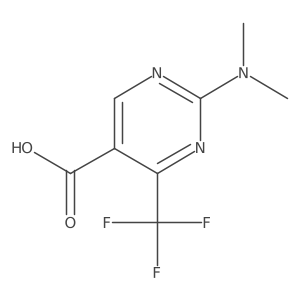 2-(Dimethylamino)-4-(trifluoromethyl)pyrimidine-5-carboxylic acid Structure