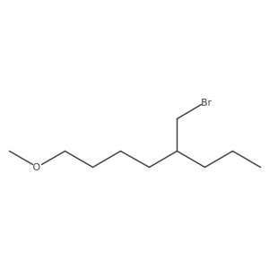 5-(Bromomethyl)-1-methoxyoctane结构式