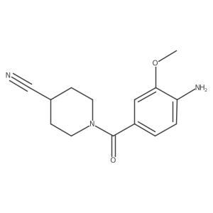 1-(4-Amino-3-methoxybenzoyl)-4-piperidinecarbonitrile Structure