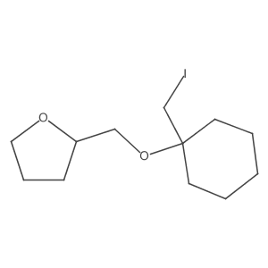 2-({[1-(Iodomethyl)cyclohexyl]oxy}methyl)oxolane结构式