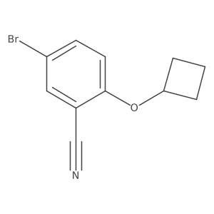 5-Bromo-2-cyclobutoxybenzonitrile结构式