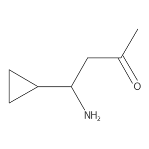 4-Amino-4-cyclopropylbutan-2-one结构式