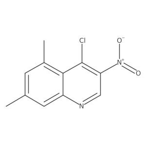 4-Chloro-5,7-dimethyl-3-nitroquinoline结构式