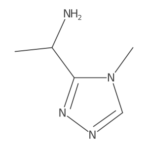 (1S)-1-(4-Methyl-4H-1,2,4-triazol-3-yl)ethan-1-amine Structure
