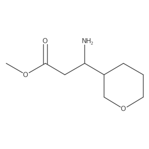 methyl (3R)-3-amino-3-(oxan-3-yl)propanoate结构式