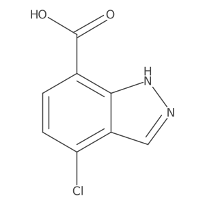 4-Chloro-1H-indazole-7-carboxylic acid结构式