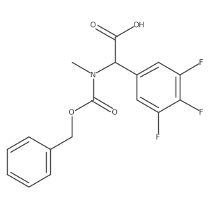 2-{[(Benzyloxy)carbonyl](methyl)amino}-2-(3,4,5-trifluorophenyl)acetic acid Structure