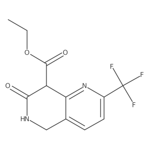 Ethyl 7-oxo-2-(trifluoromethyl)-5,6,7,8-tetrahydro-1,6-naphthyridine-8-carboxylate Structure