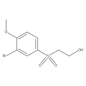 2-(3-Bromo-4-methoxyphenyl)sulfonylethanol Structure