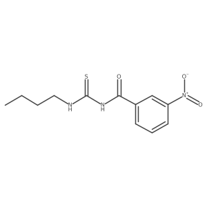 N-[(Butylamino)thioxomethyl]-3-nitrobenzamide结构式