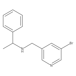[(5-Bromopyridin-3-yl)methyl](1-phenylethyl)amine结构式