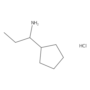 (S)-1-Cyclopentylpropan-1-amine hydrochloride Structure