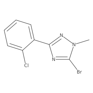 5-bromo-3-(2-chlorophenyl)-1-methyl-1H-1,2,4-triazole Structure