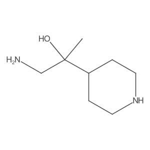 1-Amino-2-(piperidin-4-yl)propan-2-ol结构式