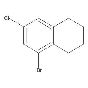 5-Bromo-7-chloro-1,2,3,4-tetrahydronaphthalene Structure